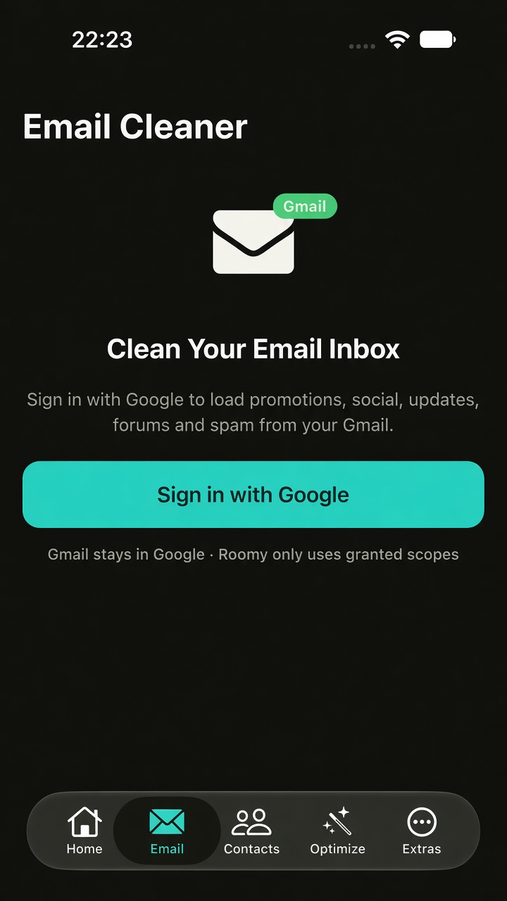 Roomy Email